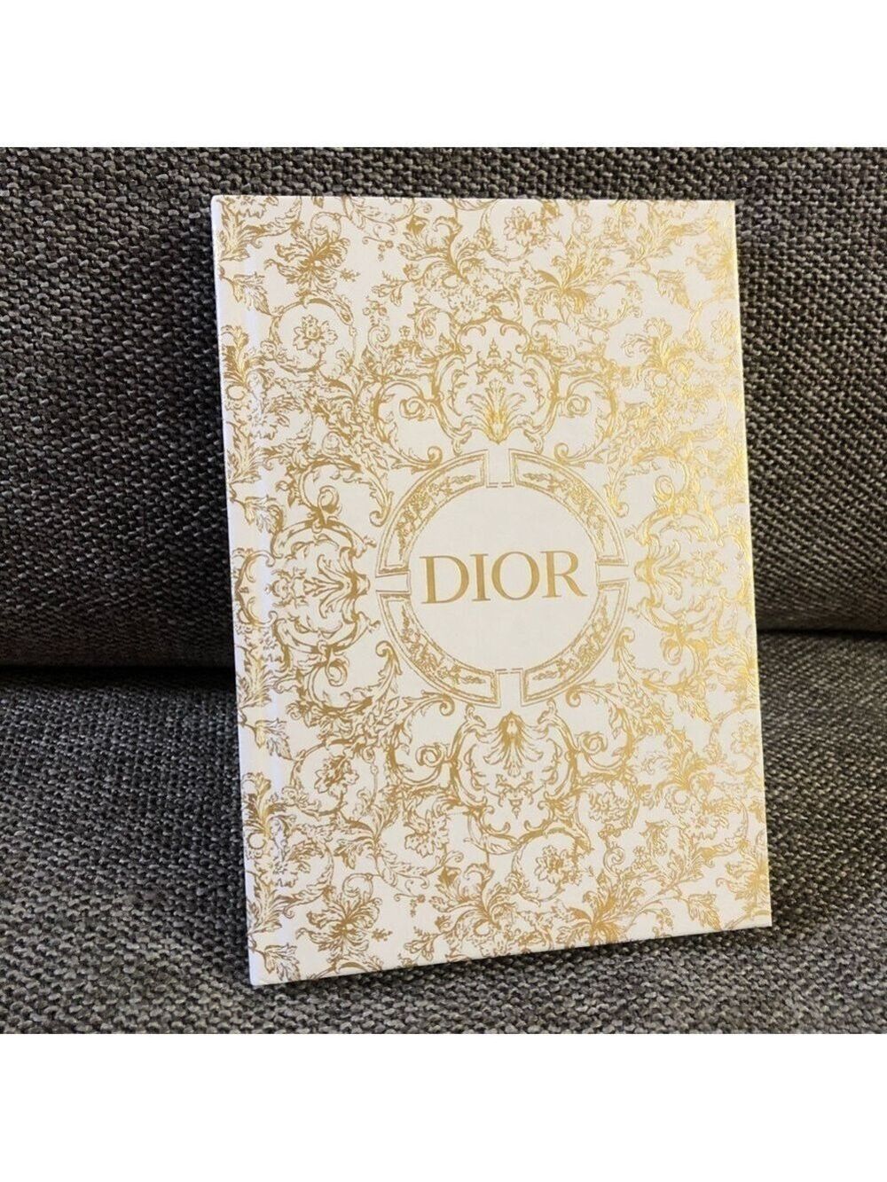 CHRISTIAN Dior Premium Notebook Christmas Holiday 2023 White Golden Authentic - Picture 2 of 16
